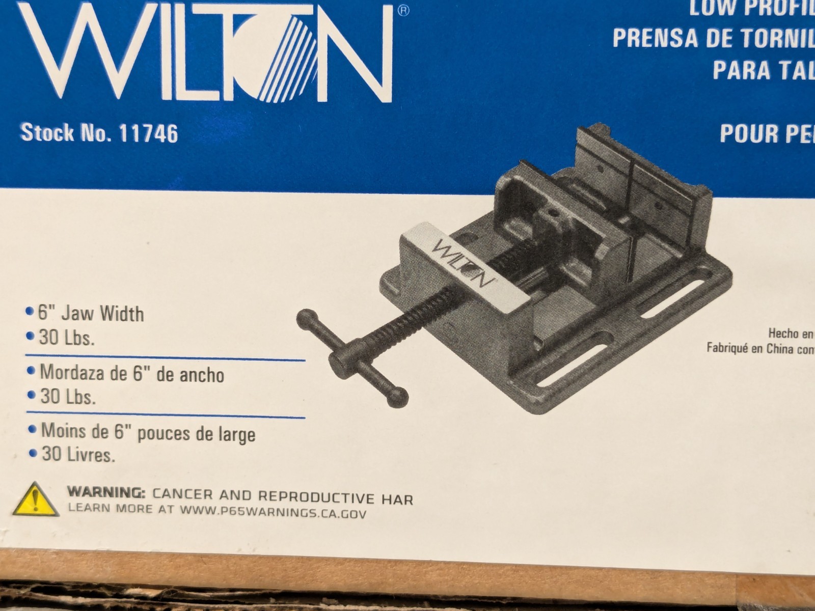 Wilton Vise 11746 - Low Profile Drill Press Vise LP6 - NIB Original Packaging