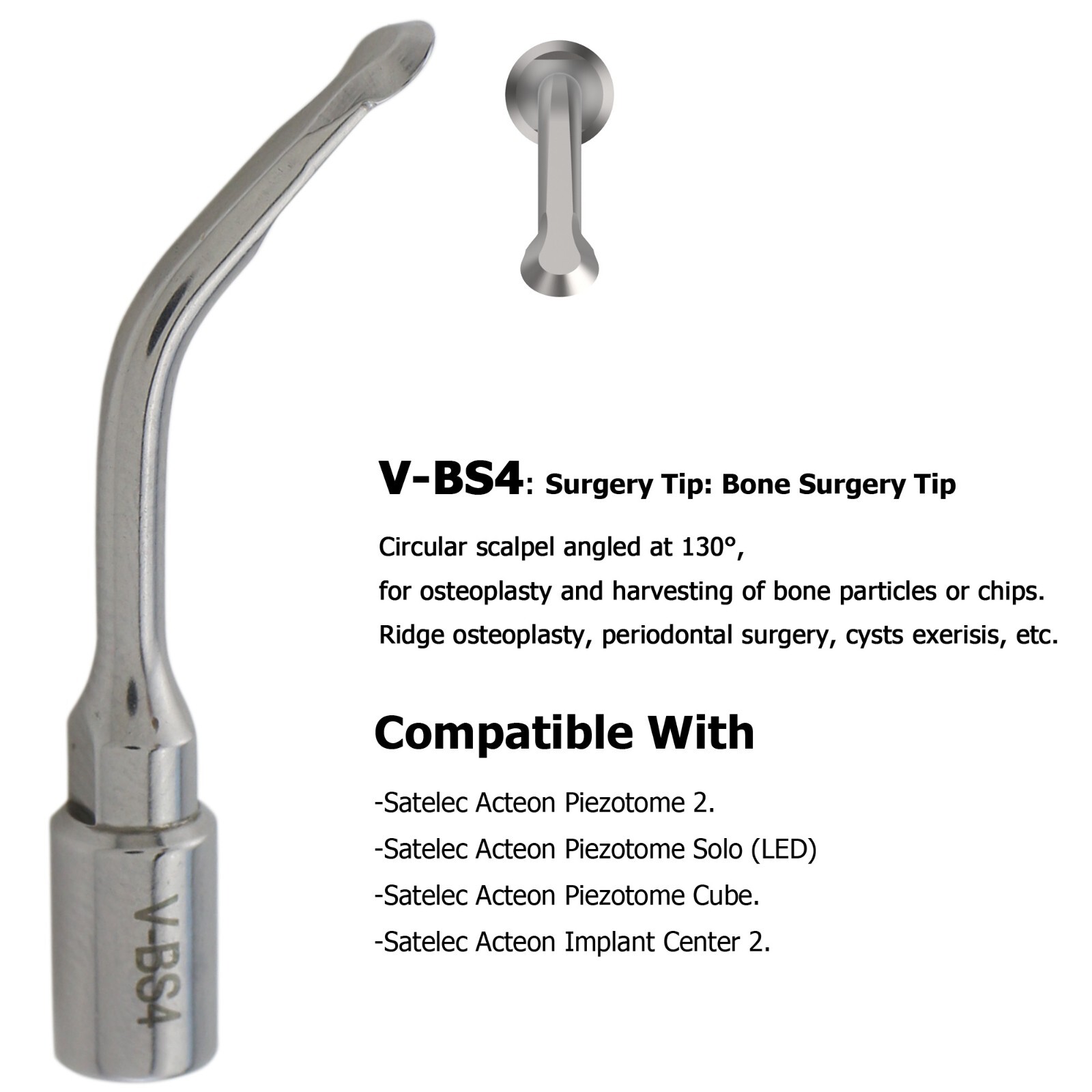 Dental Ultrasonic Satelec Piezo Scaler Tips ACTEON Piezotome Cube Surgery Tips