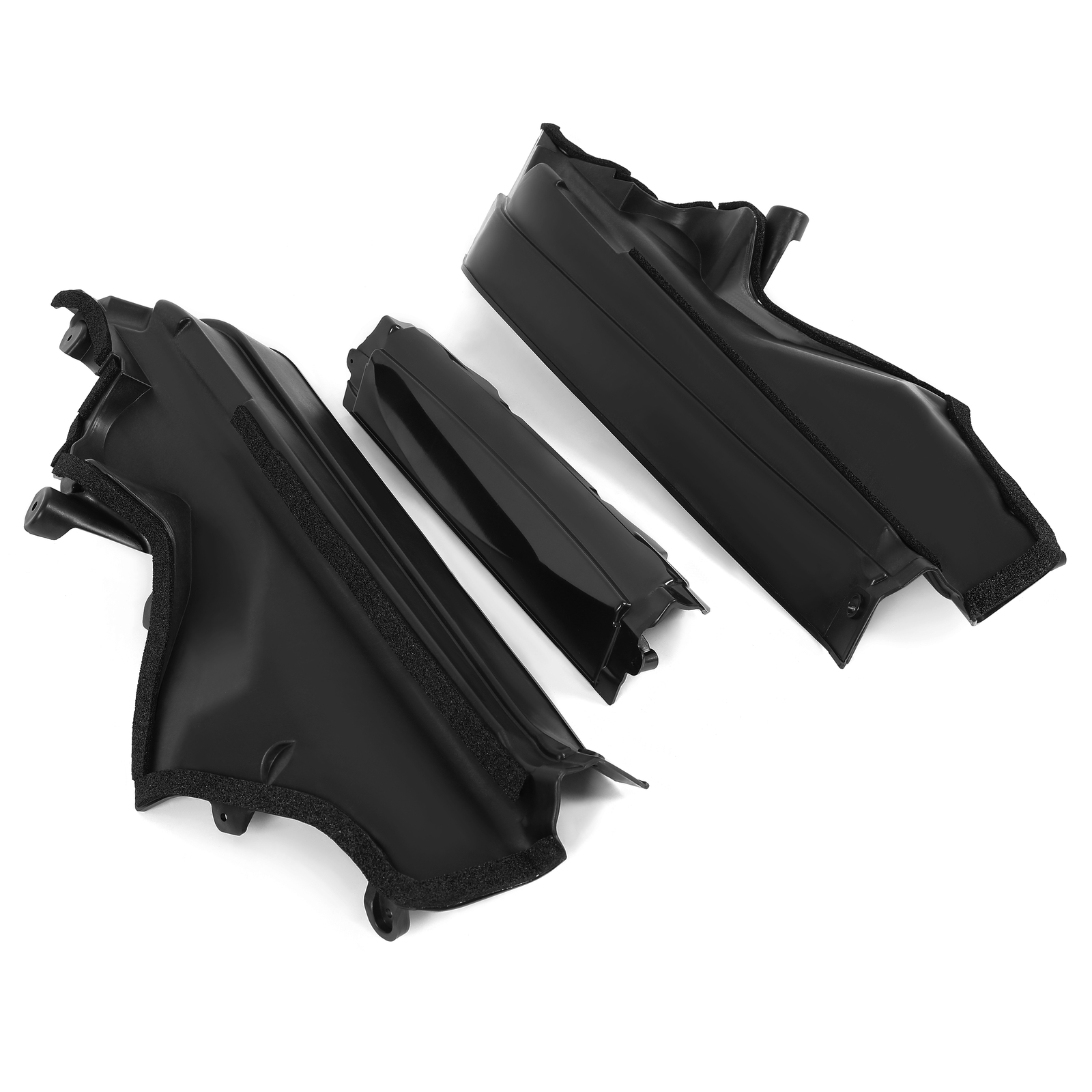 3PCS Engine Upper Cover Compartment Partition Panel For BMW X5 X6 E70 E71 06-14