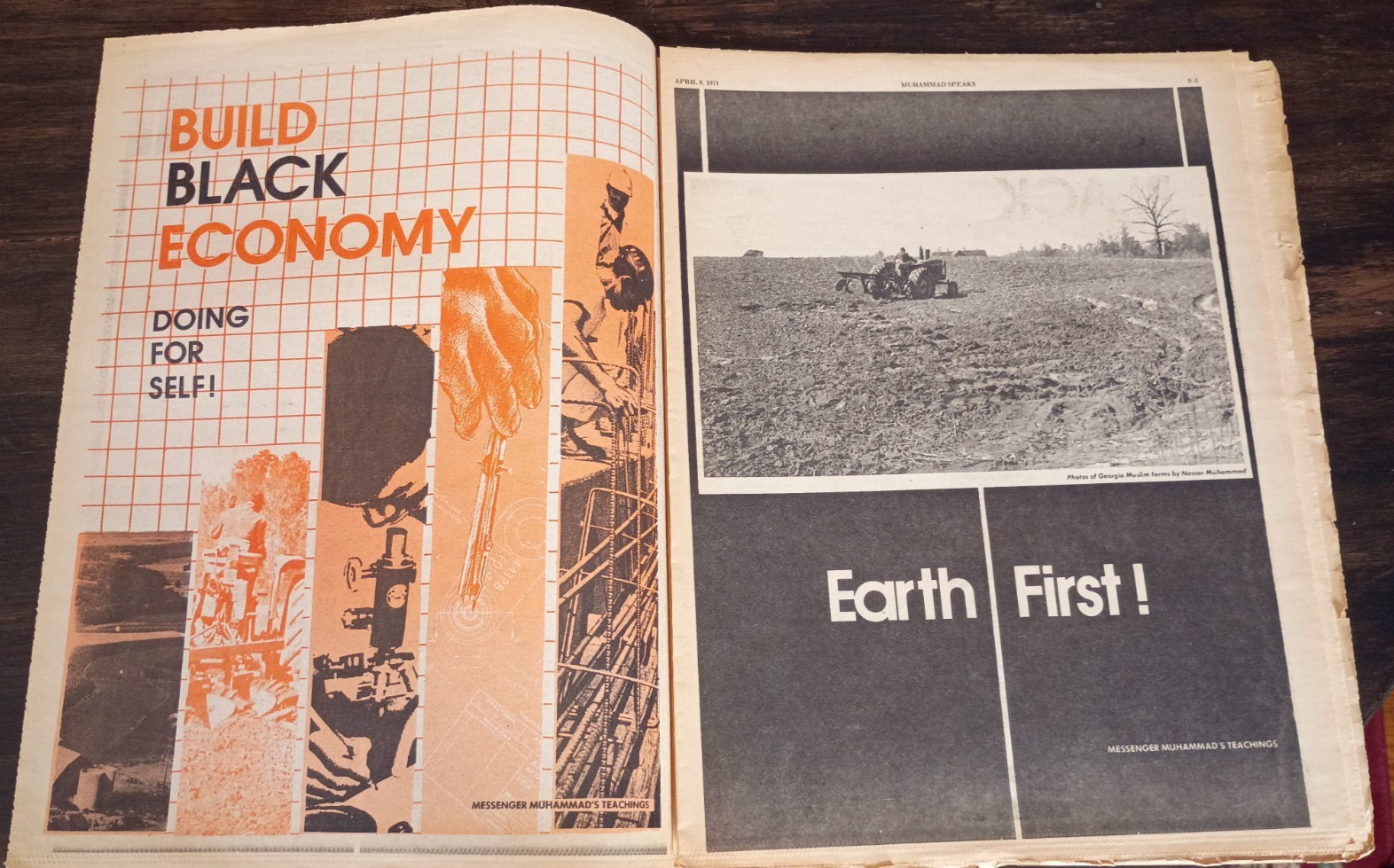 Nation of Islam 1971 Muhammad Speaks Newspaper "PLAYING WITH STEEL"