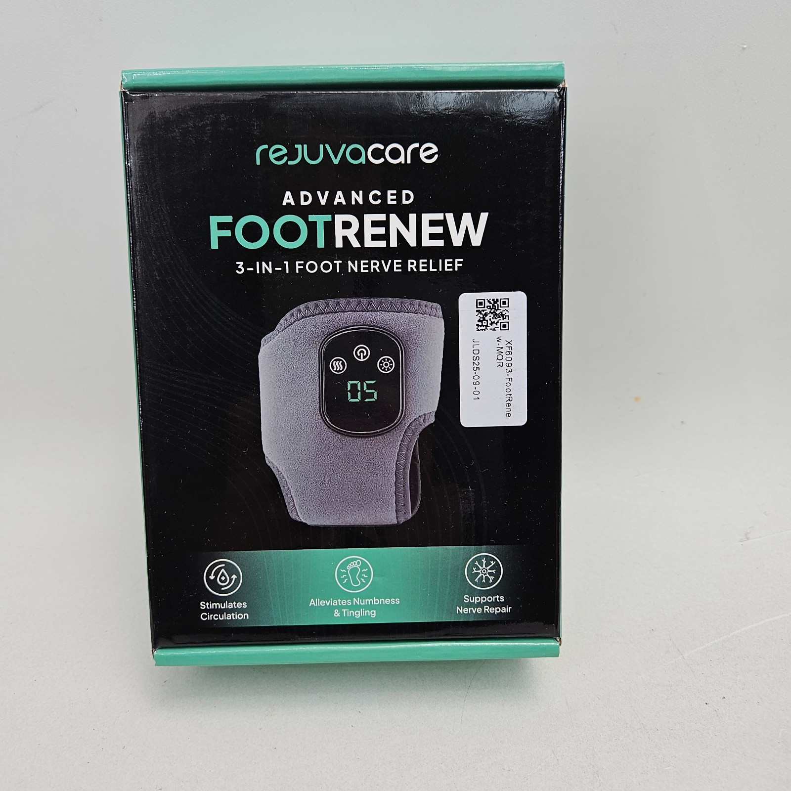 2 Rejuvacare Foot Renew 3-in-1 Nerve Relief Method +Ankle Massager Pair 2 count