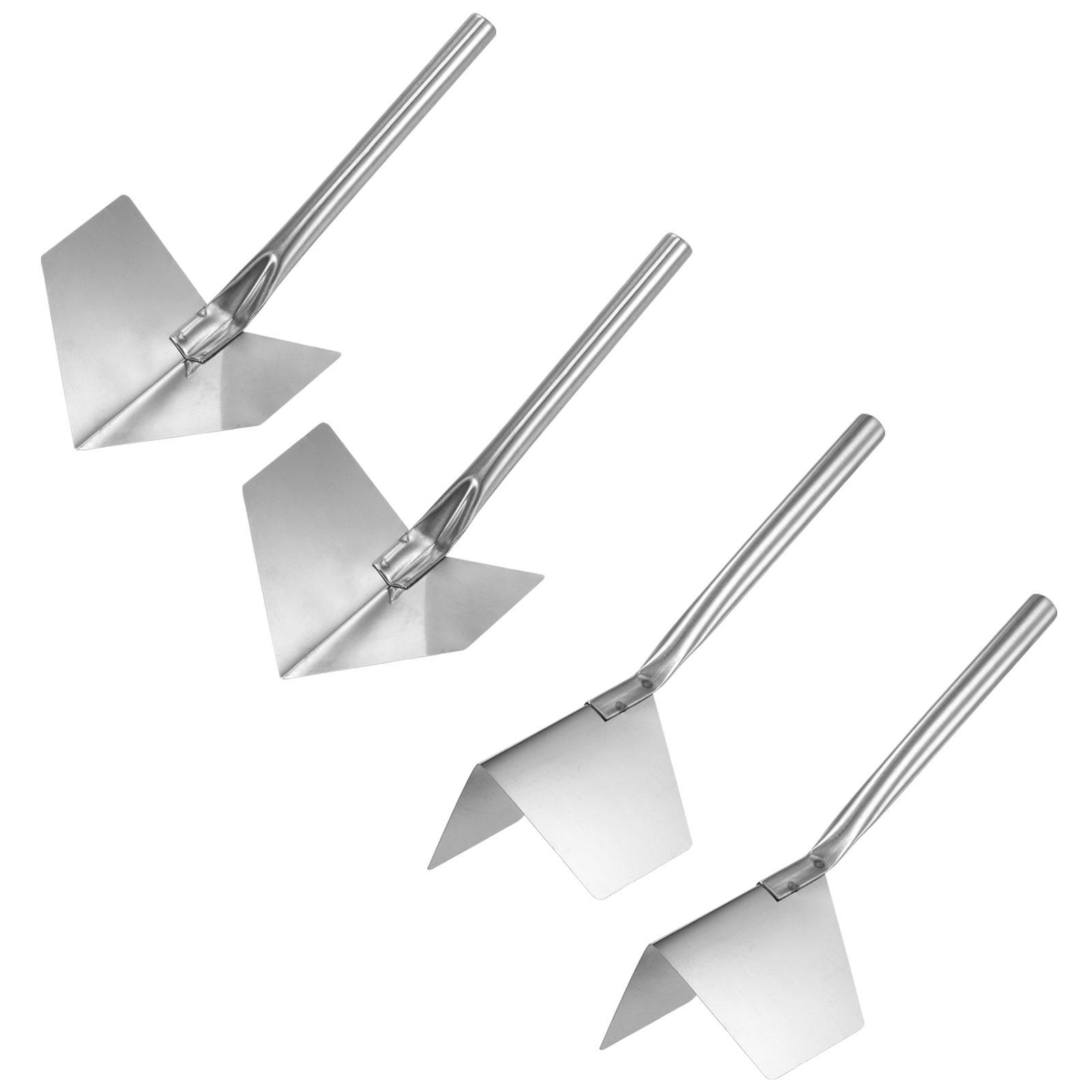 4pcs Inside and Corner Trowels 2.7 Inch Stainless Steel Drywall Corner Shaping
