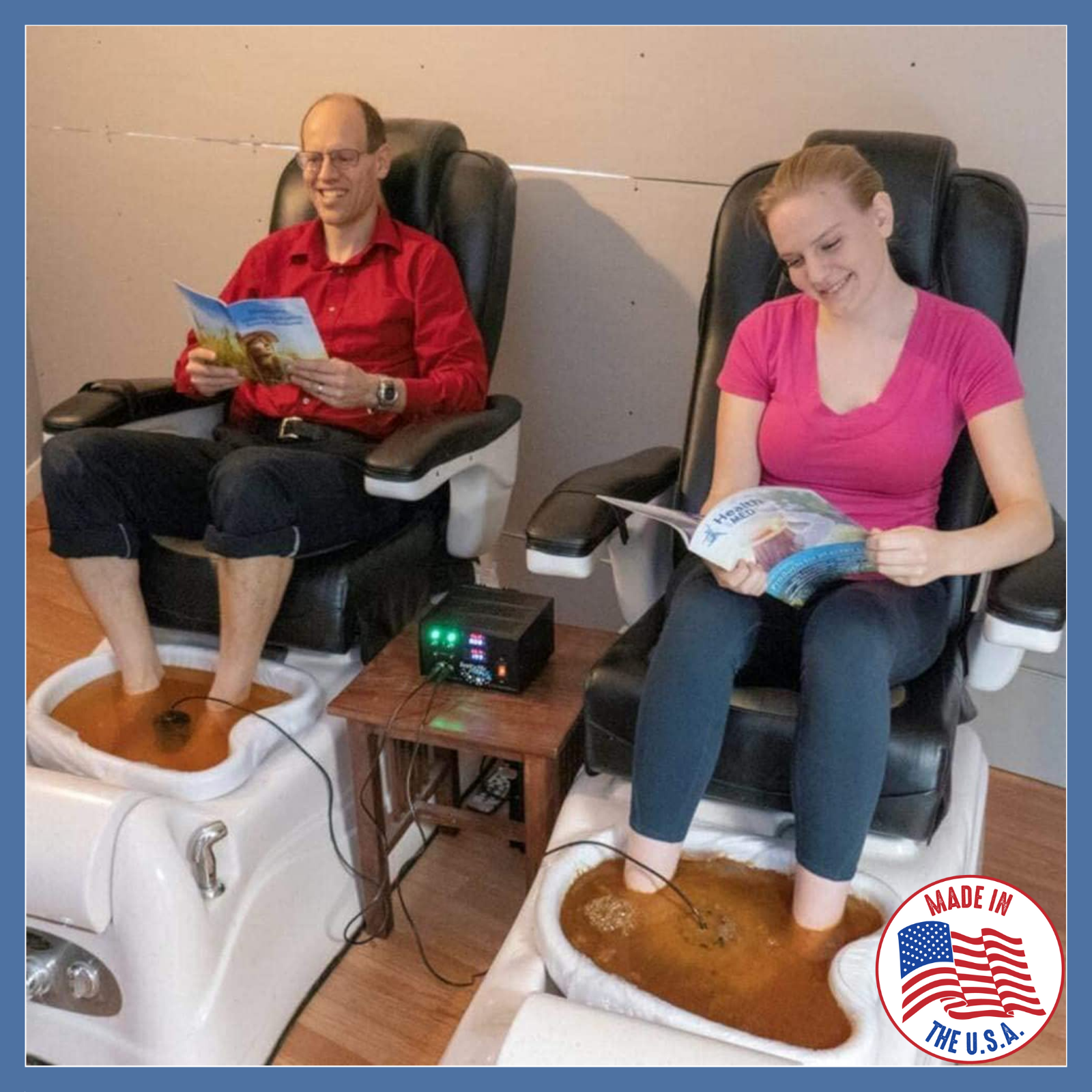 IonizeMe Maxx Dual Powerful 20V Ionic Foot Bath Spa Detox Machine Made in USA