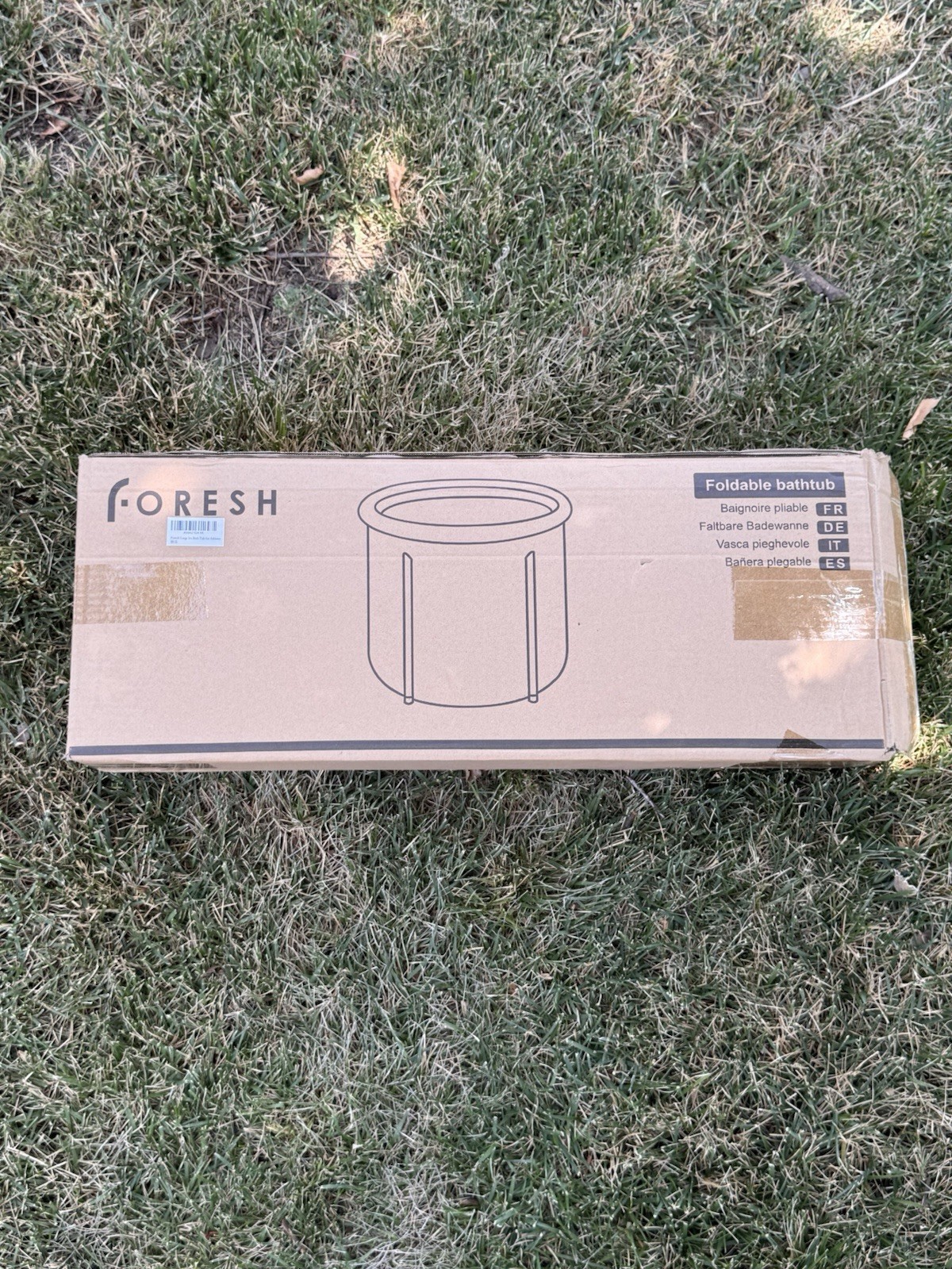 Foresh Large Ice Bath Cold Plunge Tub Premium Portable Recovery Tub