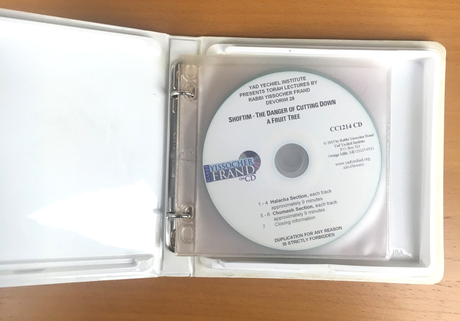 Rabbi Yissocher Frand DEVORIM Commuter's Chavrusah Lecture Series 28 - 6 CD Set