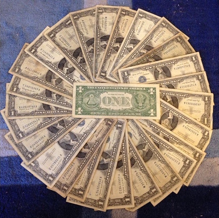 ✯1923-1957 One Dollar Note ✯ $1 Silver Certificate G-AU ✯ Bill Blue US Currency✯