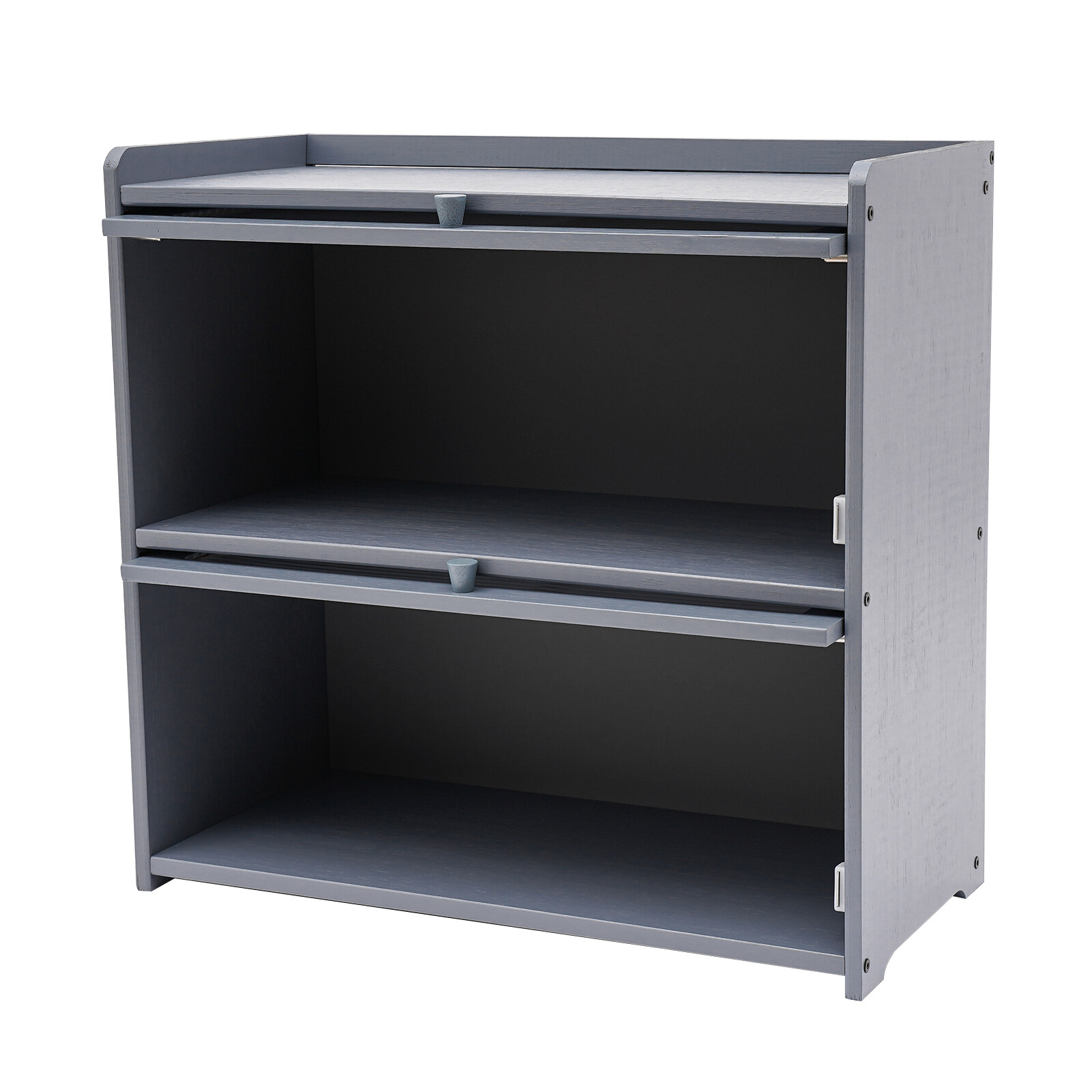 Modern Two-tier Storage Cabinet, Countertop Storage Cabinet, Gray Cabinet New