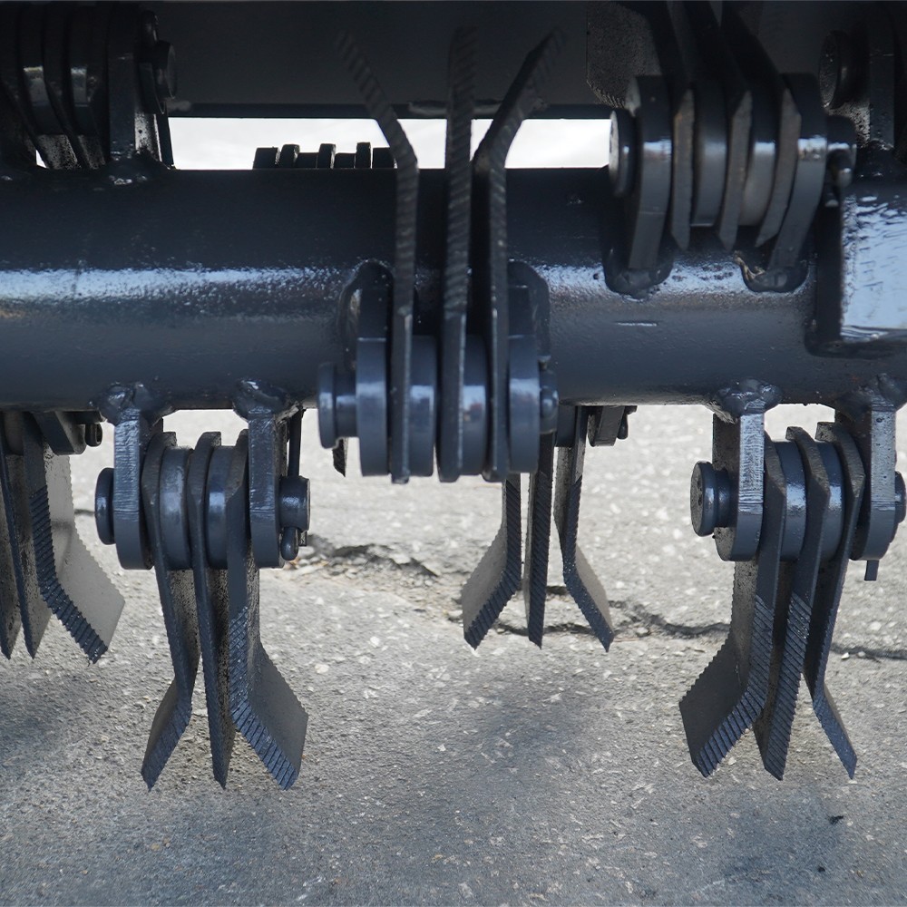 Mini Excavator Flail Mower Attachment with Two Hydraulic Hoses Free Shipping