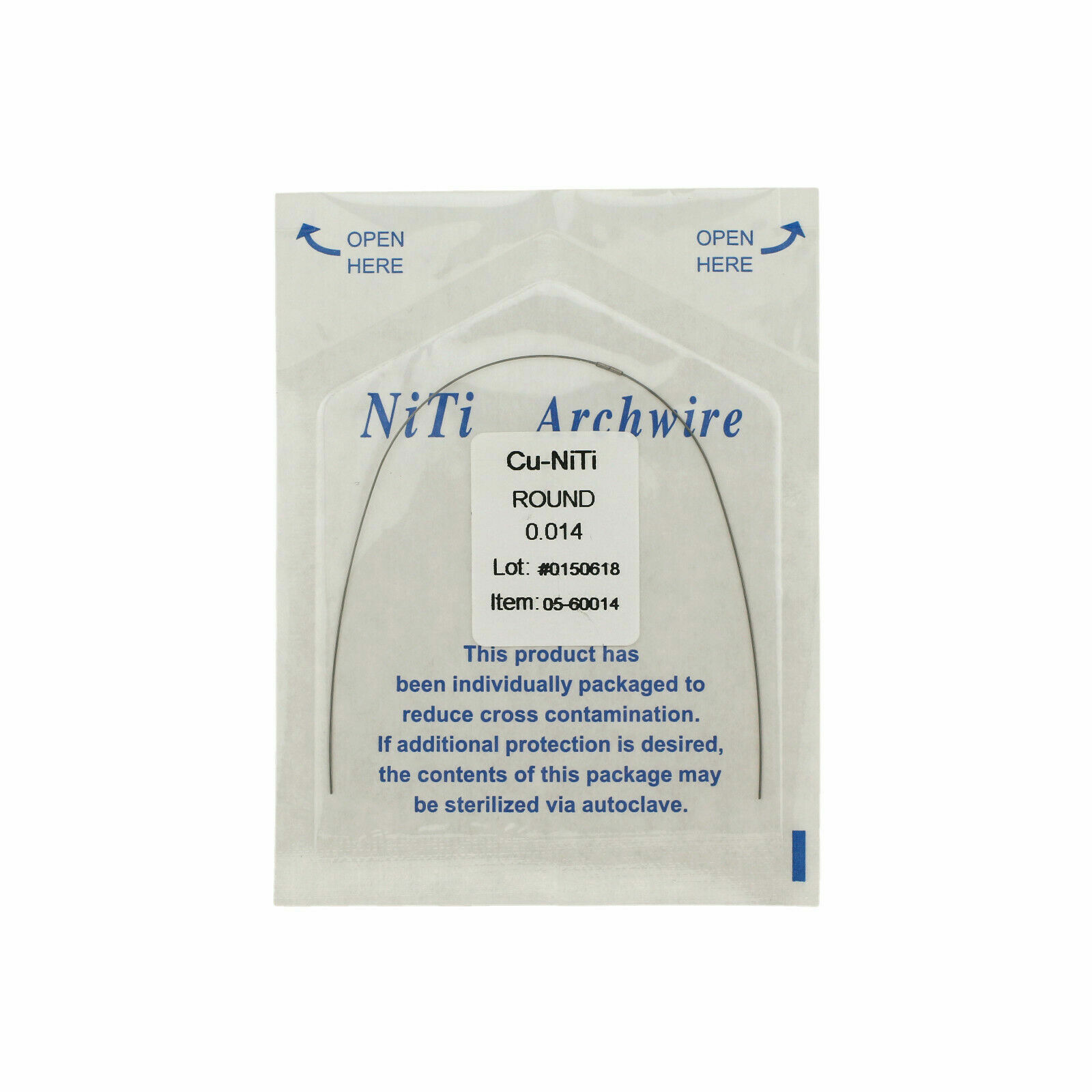 Dental Orthodontic Cu NiTi Copper Nickel Titanium Arch Wire Rectangular Round