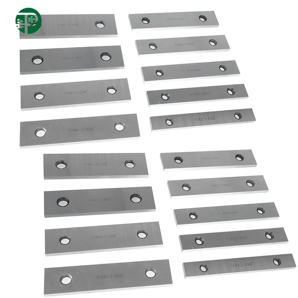 9 Pair Steel Parallel Set 1/4 inch Thick 6 inch Long 0.0002 inch Precision