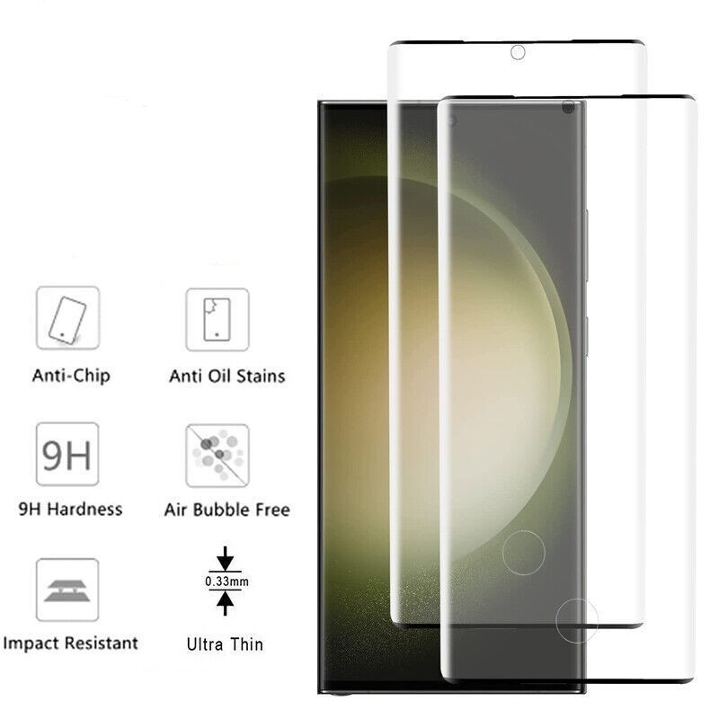 4X For Samsung Galaxy S25 S24 S23 S22 S21 S20+ Screen Protector Tempered Glass
