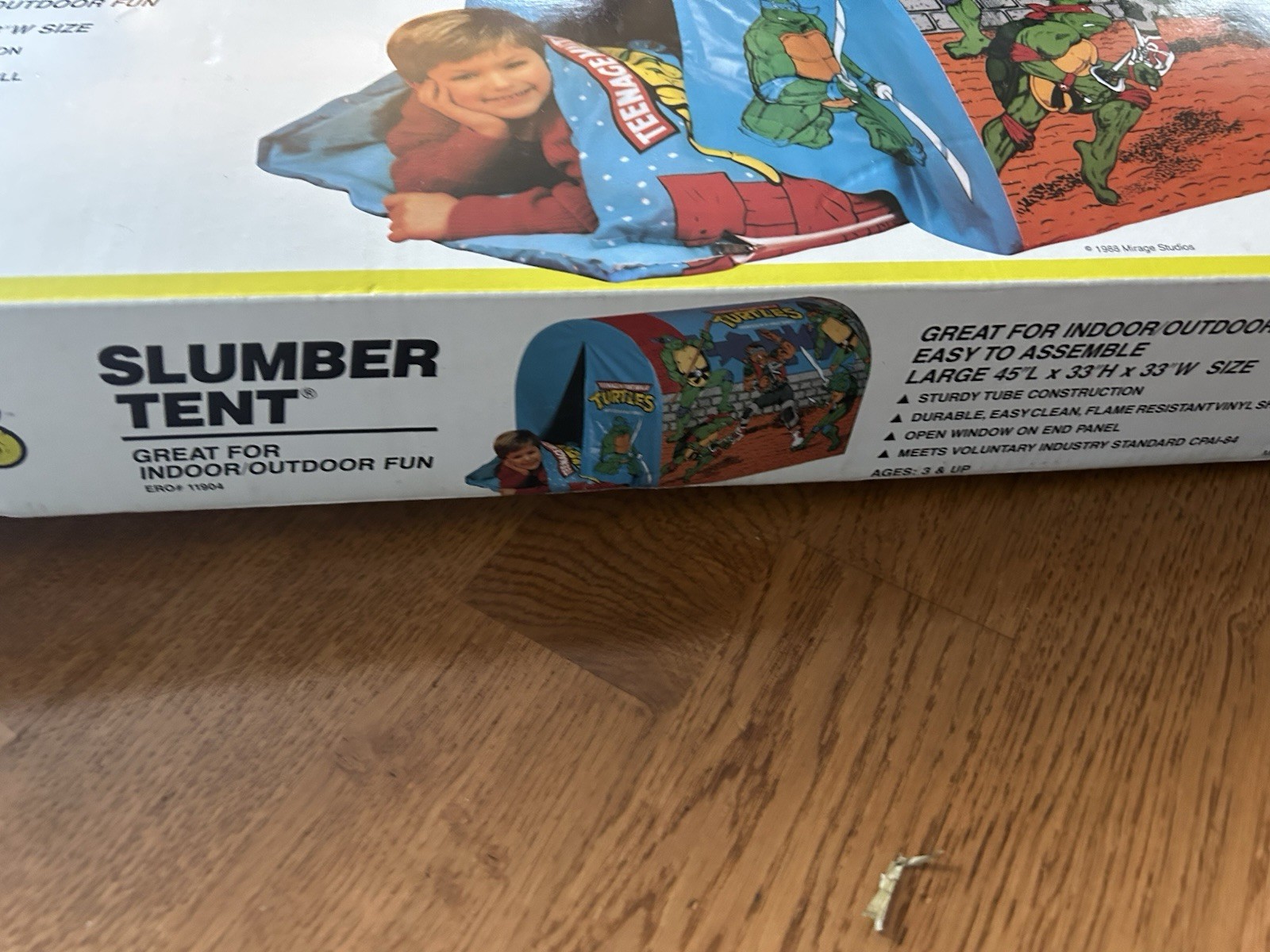 Teenage Mutant Ninja Turtles Slumber Tent TMNT 1988 Vintage Rare Complete W Box