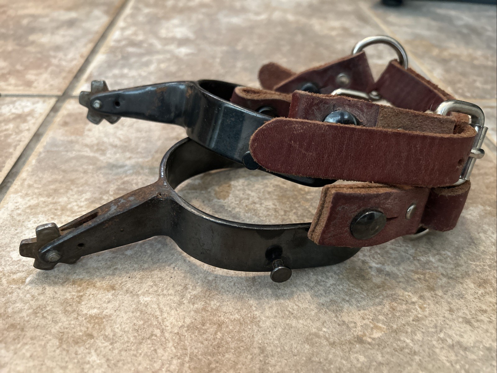 Vintage Western Cowboy Spurs Marked BB Bob Blackwood