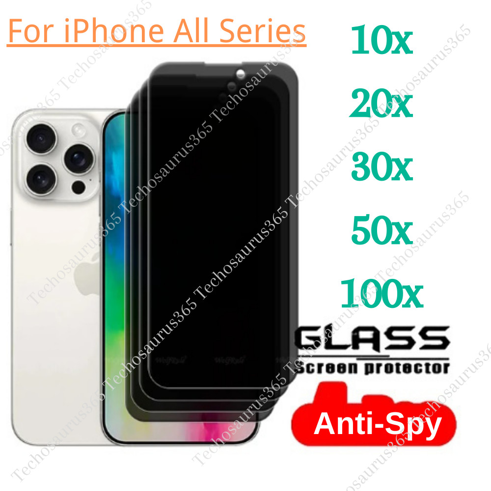 Privacy Screen Protector Tempered Glass Lot For iPhone 16 15 14 13 12 11 Pro XR