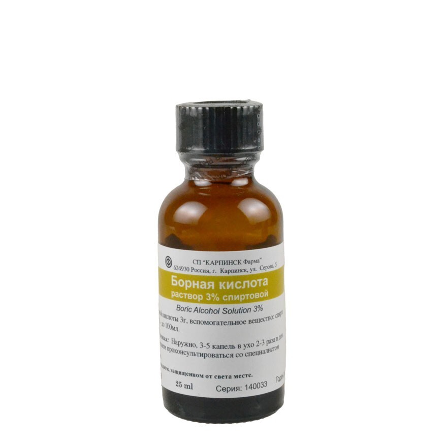 Boric Alcohol Solution 3%, 25ml
