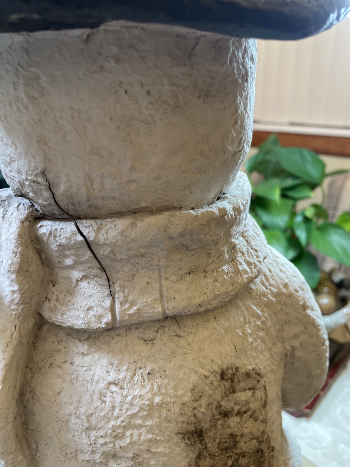 Christmas Snowman Bird Feeders Black Birds Fiberglass Mix Materials Beautiful 2