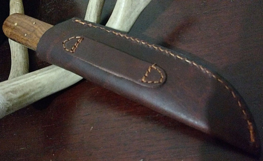 Bushcraft Heavy Duty Fixed Blade Kephart Utility Knife with Leather Sheath - NEW