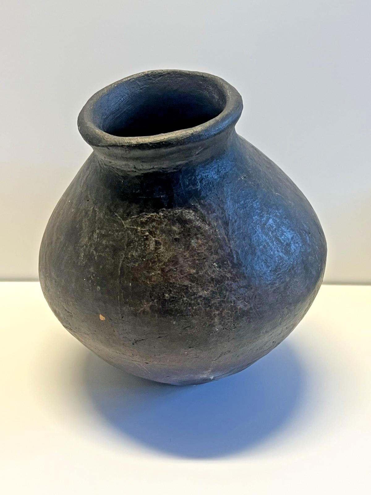 Antique Native American Indian Mississippian Era Olla Clay Pottery Jug;