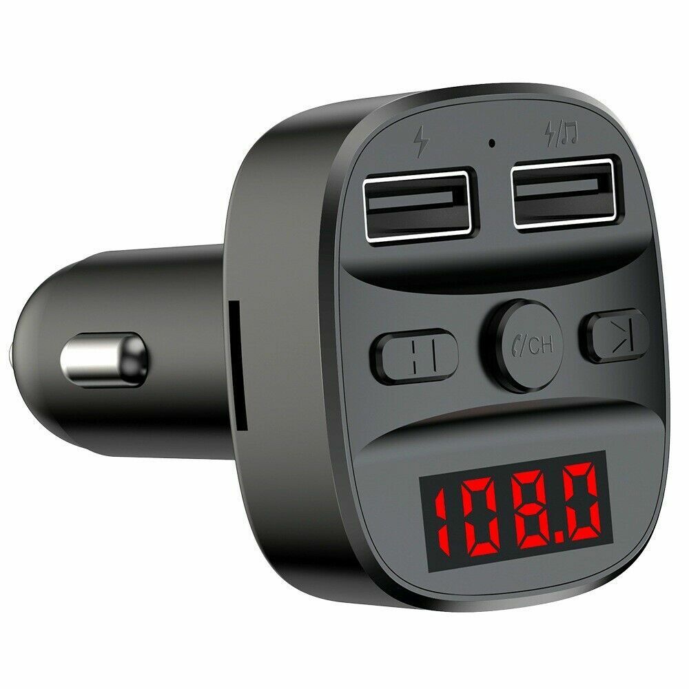 Handsfree Call Music Podcast Charger Car Audio fm Transmitter for Samsung Galaxy