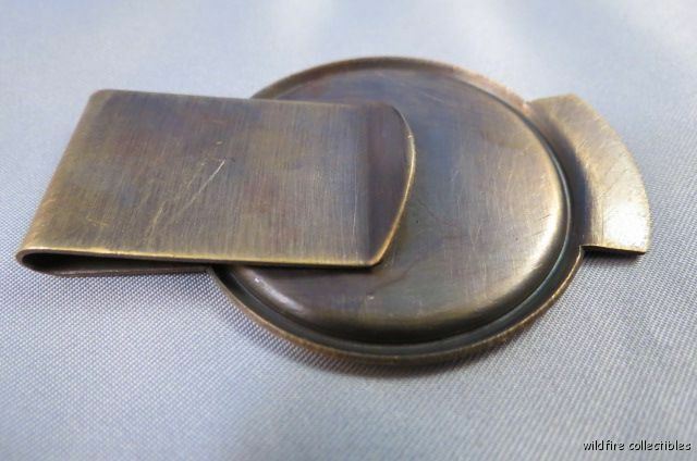 VINTAGE STYLE 1800S CSA CONFEDERATE STATES OF AMERICA MONEY CLIP BRASS Rebel USA