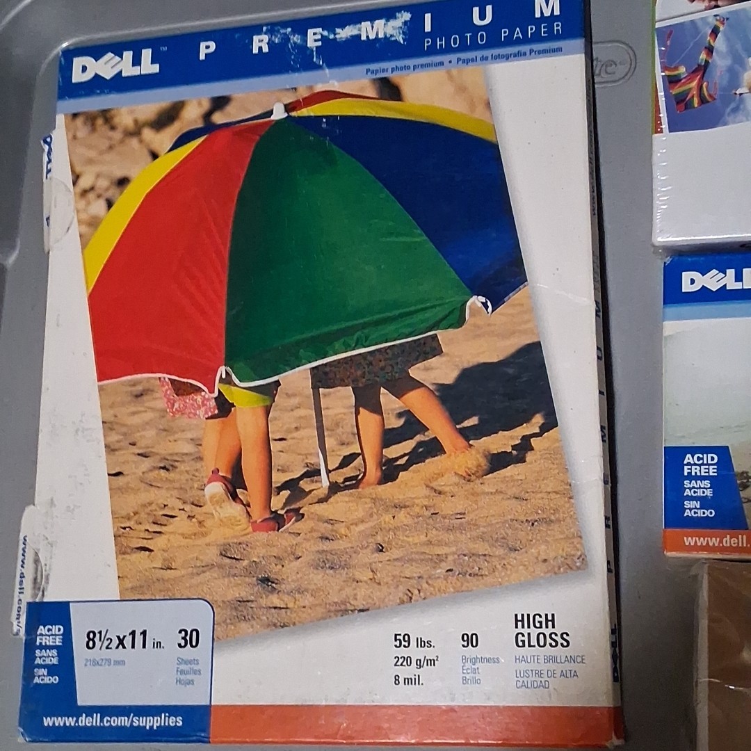 Lot of 8.5X11 Photo Paper 120 Sheets & 4x6 300 Sheets New, Open And Sealed