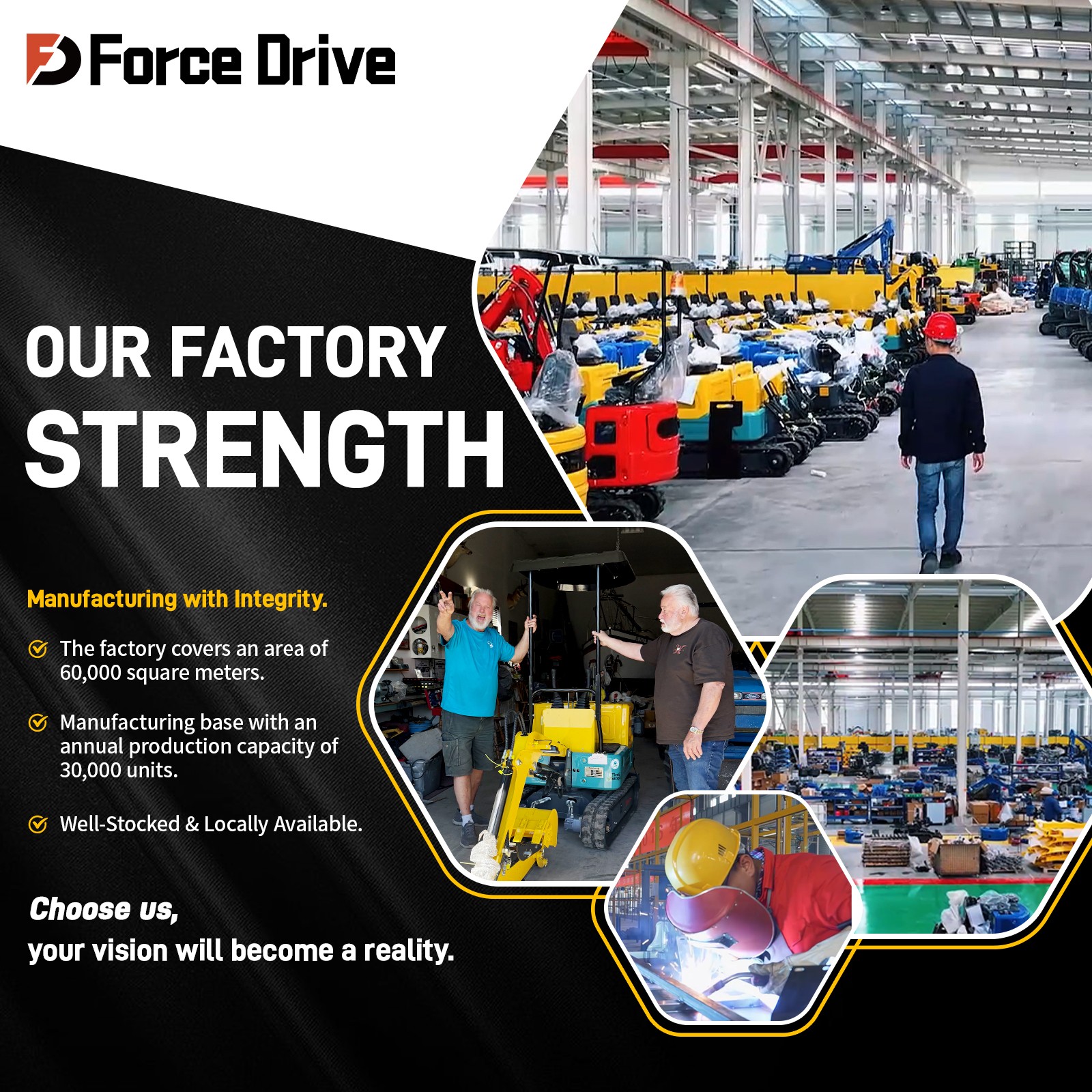 13.5HP Mini Skid Steer Track Loader with Hydraulic Drive