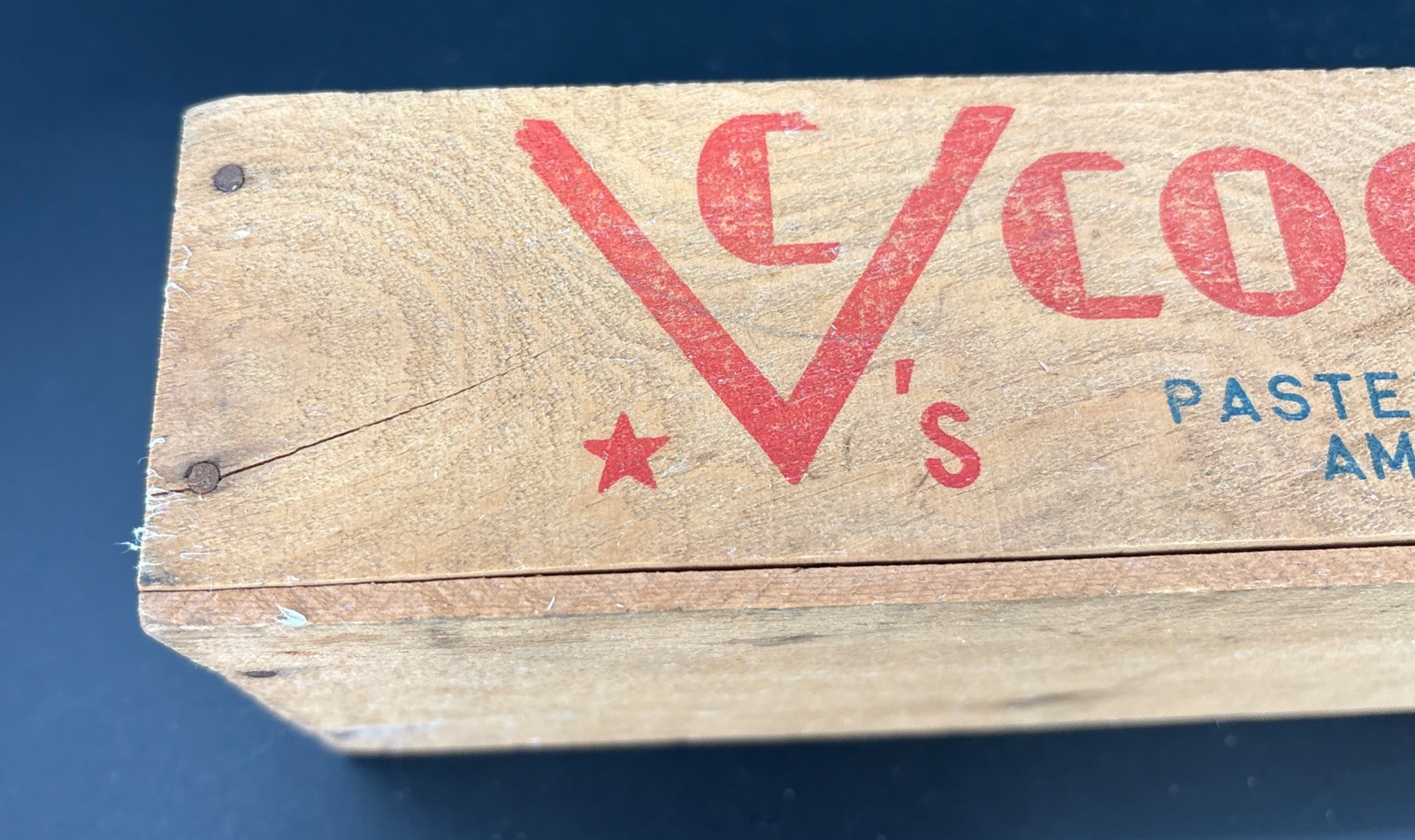 Vintage Cooper Sharp Cheese Box Pope & Sons Phila Pa. Wooden Advertising