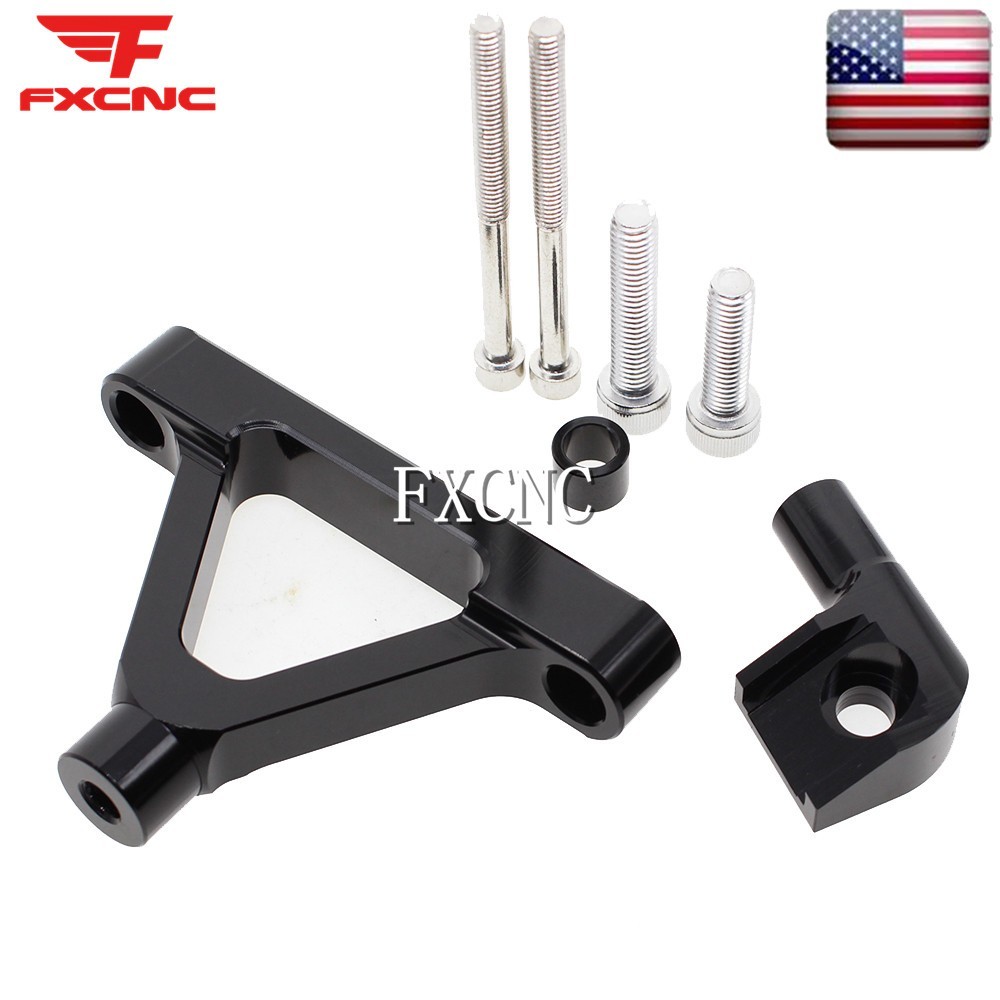 Steering Damper Stabilizer & Mounting Bracket For Kawasaki Ninja ZX6R 2007-2008