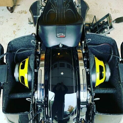 10" Harley Saddlebag MID-MOUNT Speaker Ring Adapters w/GRILLS 2014-2023