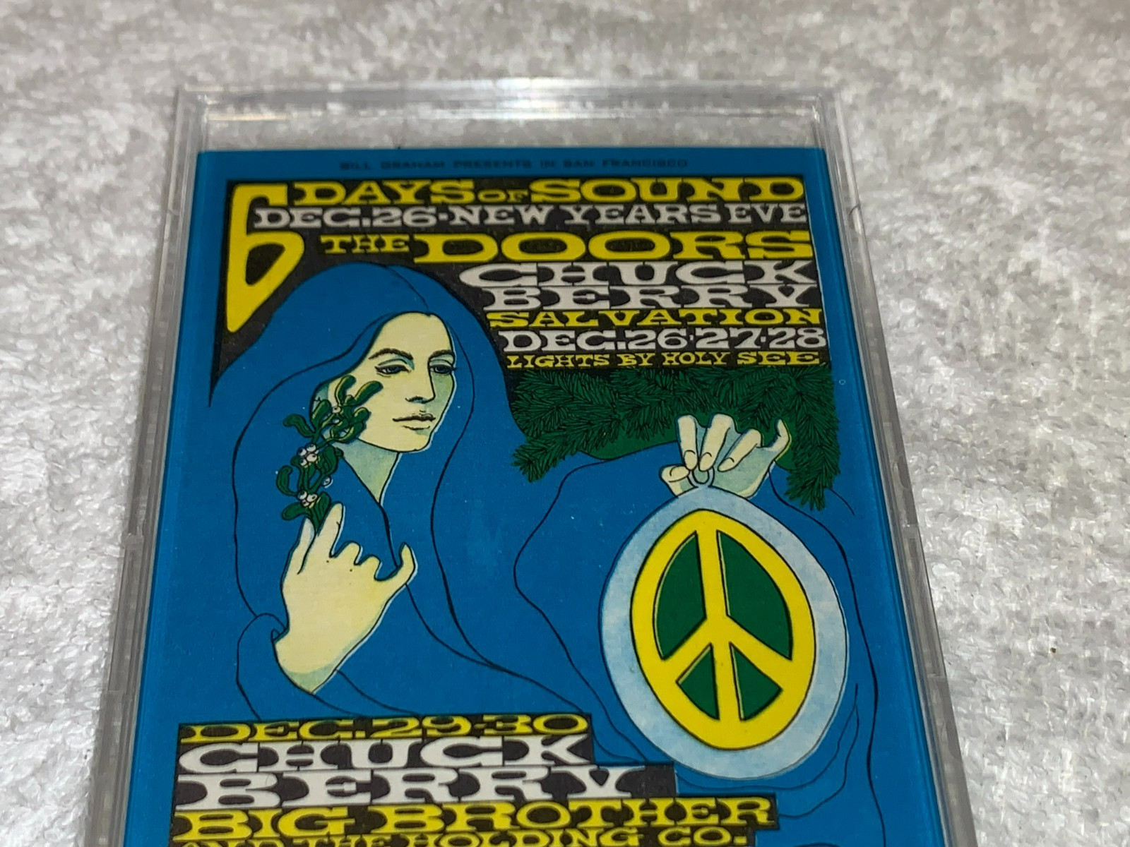 THE DOORS JANIS JOPLIN 1967 TICKET BILL GRAHAM BG99 JIM MORRISON Fillmore USA