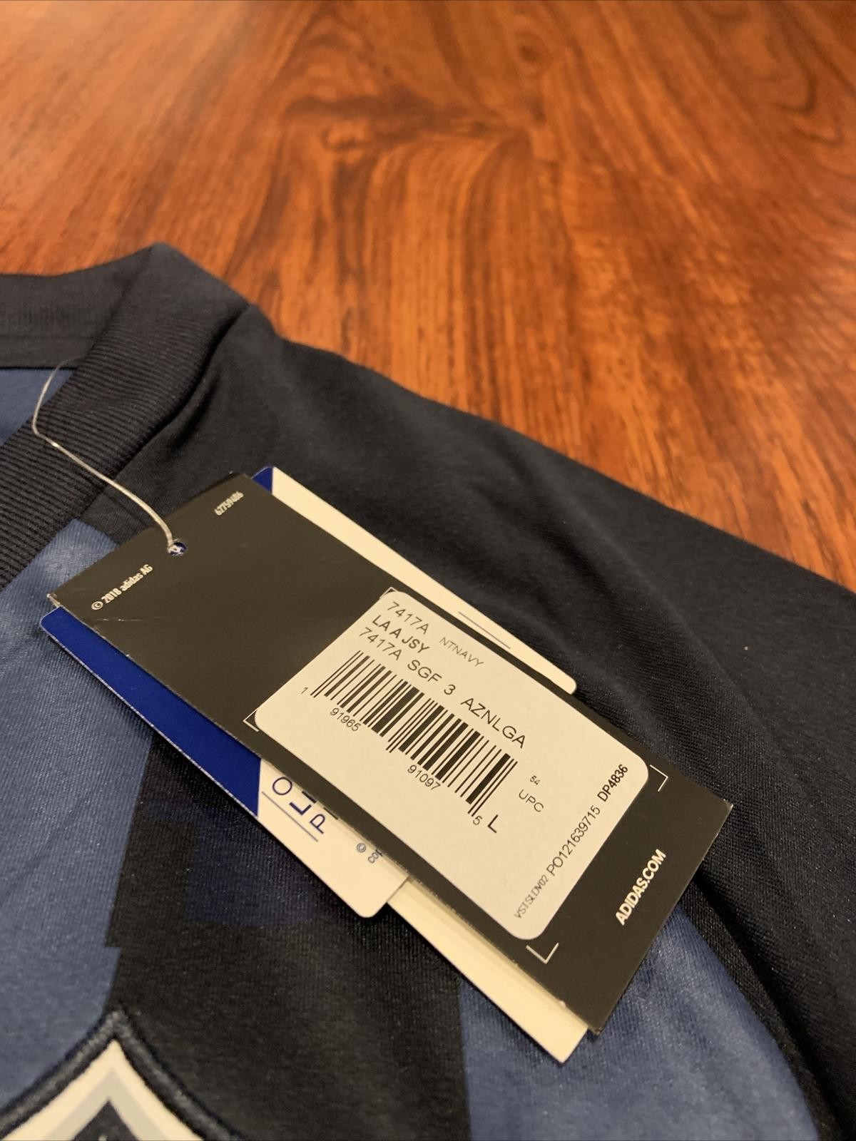 2019 Adidas Men’s Los Angels LA Galaxy Away Soccer Jersey Large L MLS US