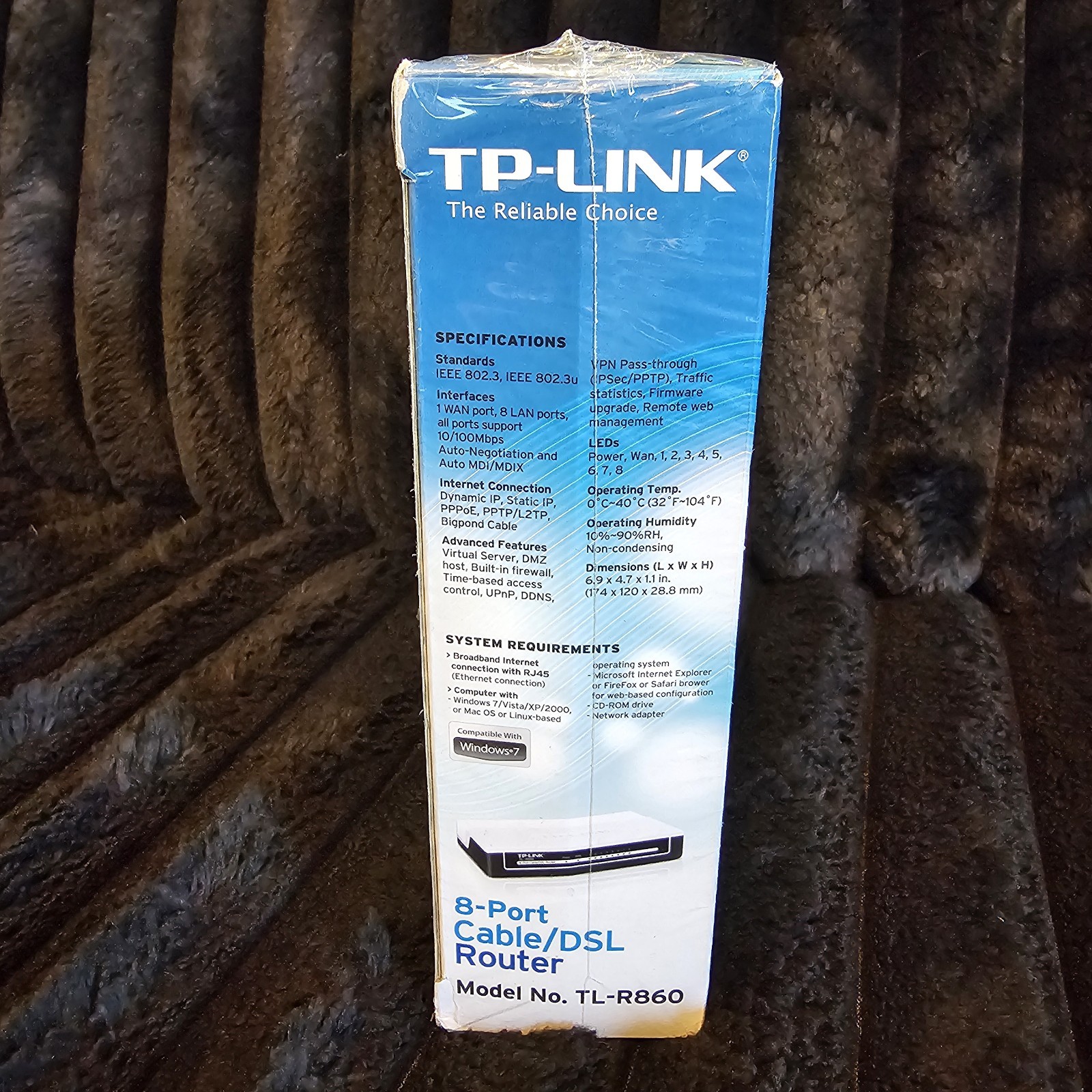 TP-LINK 8 PORT CABLE/DSL ROUTER Model No TL-R860 New Sealed