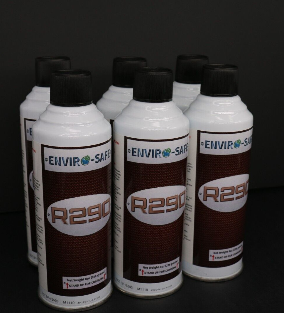 Envirosafe Upright R290 Refrigerant, 6 cans/R290