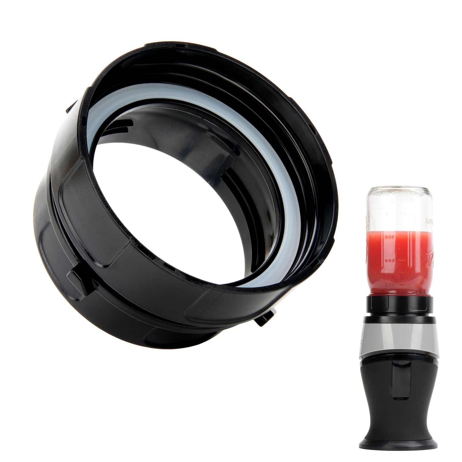 Adapter for Ninja Fit QB3001S and Ball Wide Mouth Mason Jar-Blend Directly in...