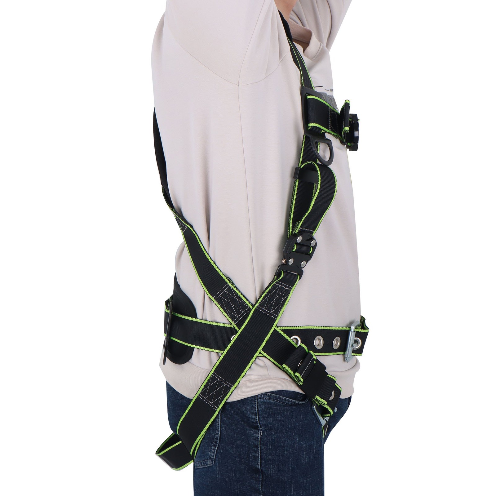 Fall Protection Full-Body Premium Safety Harness 5 points (S – XL) D-Rings