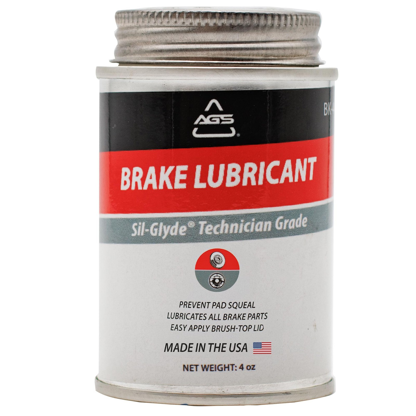 4 oz Silicone Brake Grease Brush Top Brake Caliper Lubricant High Temp