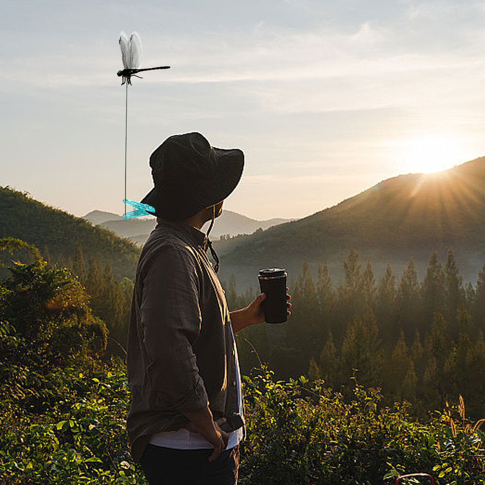 Dragonfly Hat Clip Realistic Dragonfly Clip Bug Repellent Dragonfly Hat Clip JQ