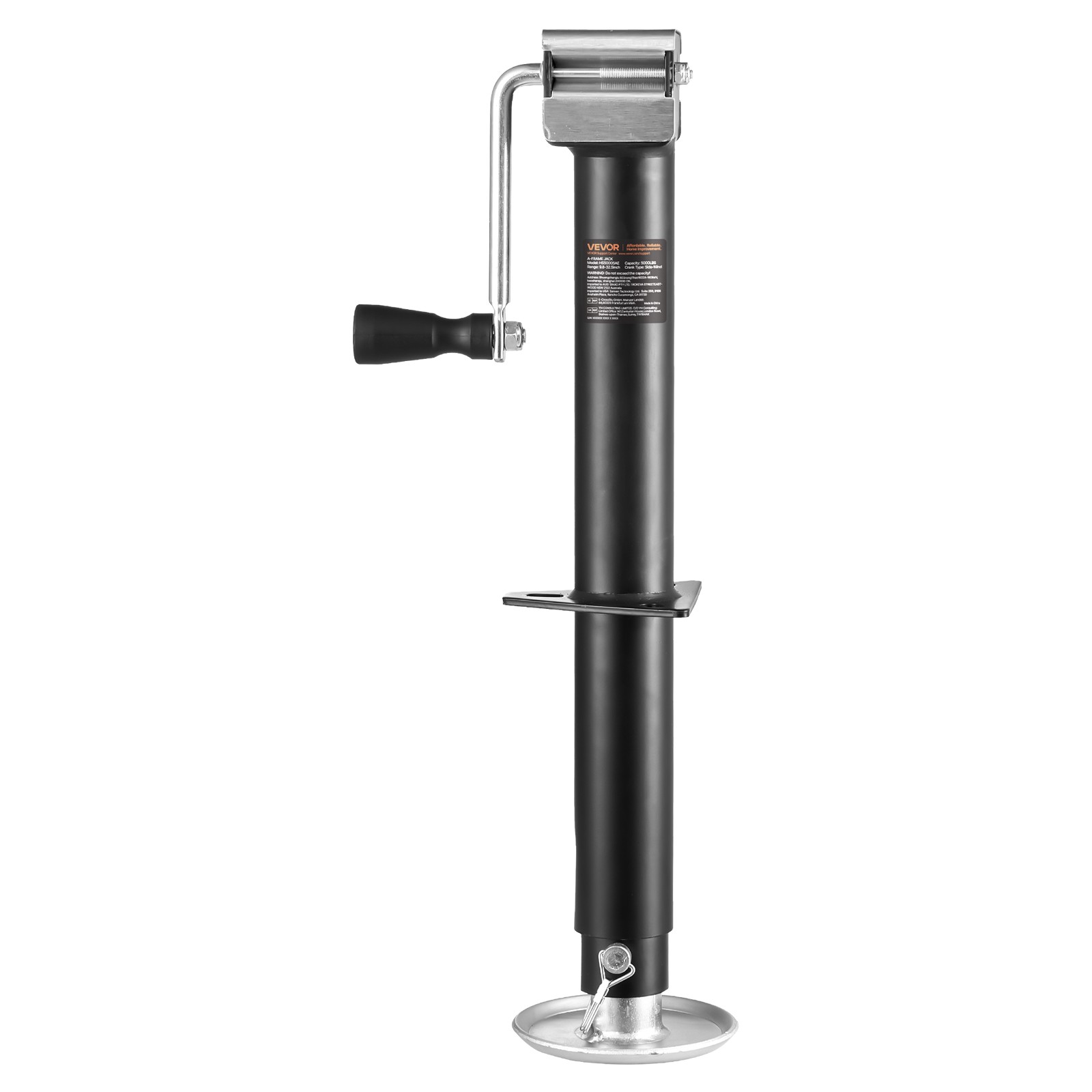 VEVOR A-Frame Trailer Jack 5000 lb Bolt-On Tongue Jack, New