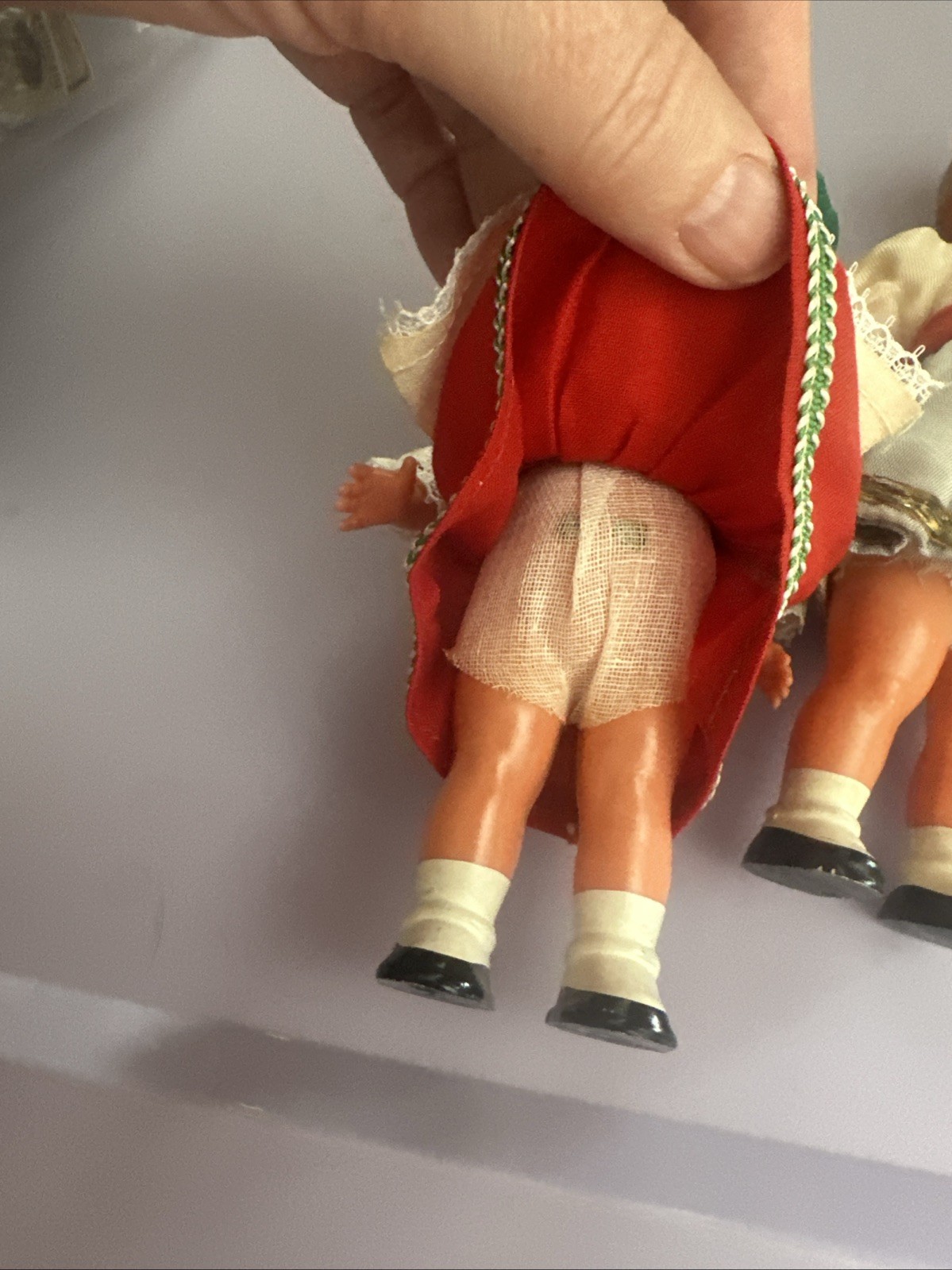 VINTAGE Germany Wind Up Dancing Dolls Celluloid One Without key Lot Of 2