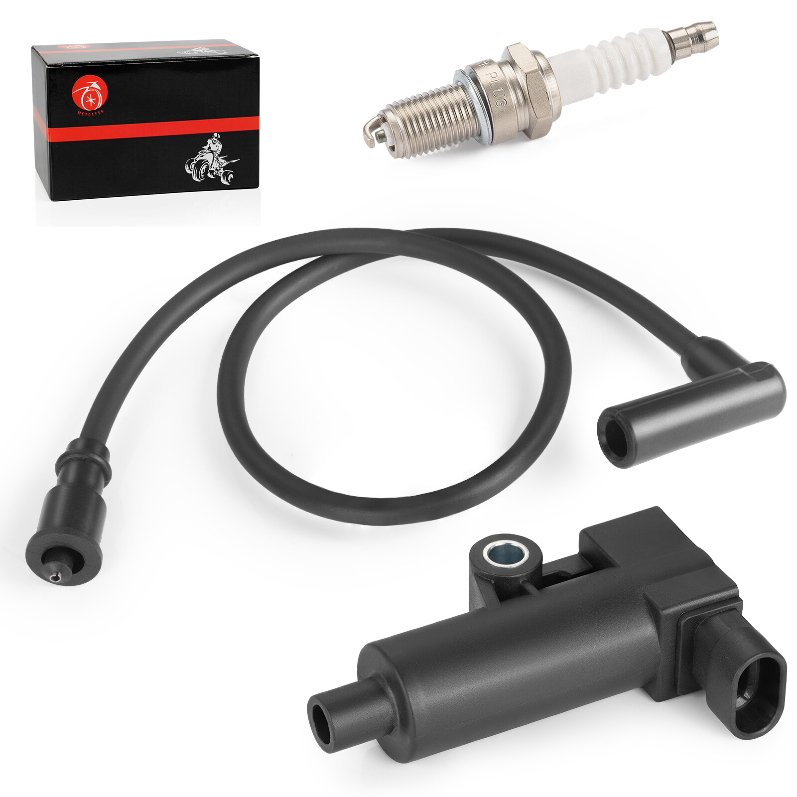 #28198992 Ignition Coil & Spark Plug W/ Wire Cap For Bennche Cowboy 250 400 500