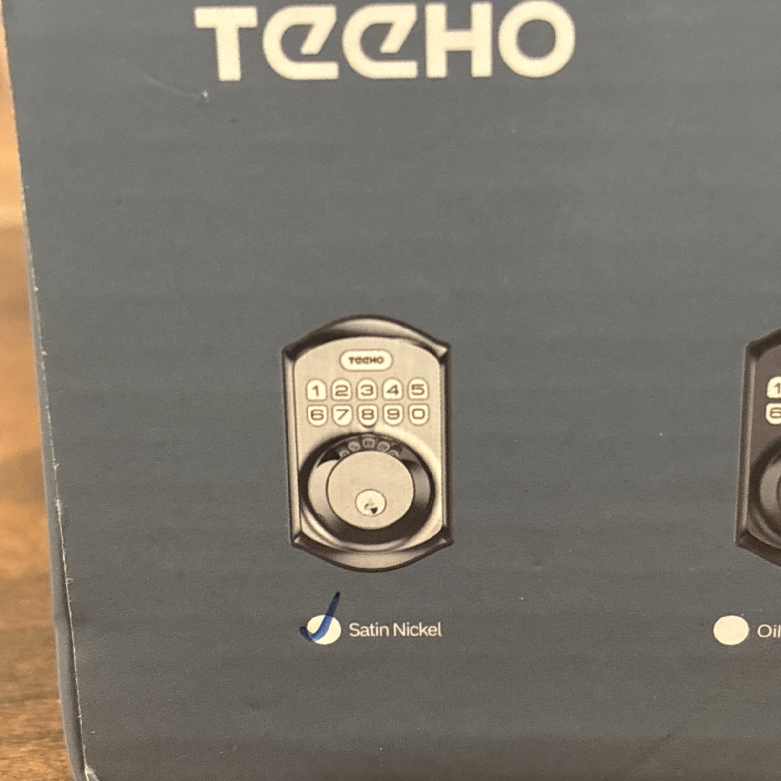 TEEHO TE001 Battery Operated Keypad Digital - Keyless Entry - Satin Nickel New