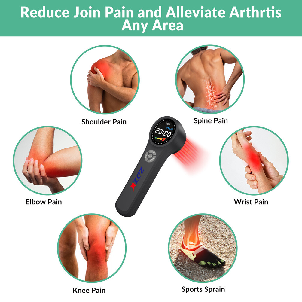 Medical Grade Cold Laser Therapy LLLT Device 24Diodes NIR Light For Pain Relief