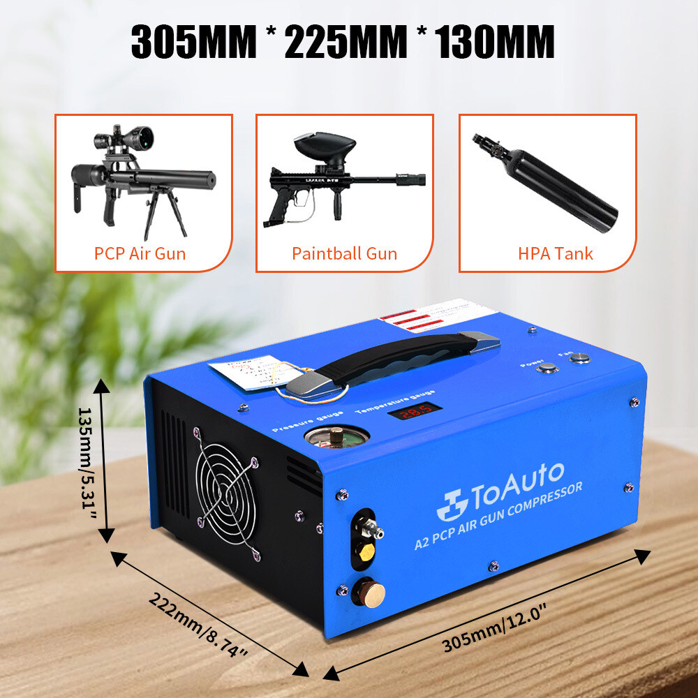 PCP Air Compressor AutoStop 30Mpa Airgun Rifle High Pressure Pump 12V/220V/110V