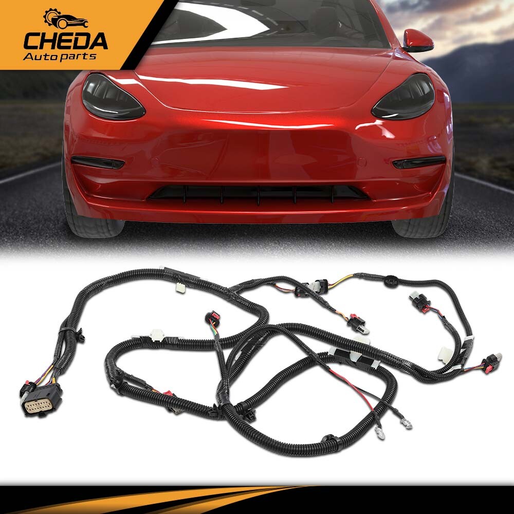 Front Bumper Park Assist Sensor Wiring Harnes Fit For 2021 2022 Tesla Model 3 Y