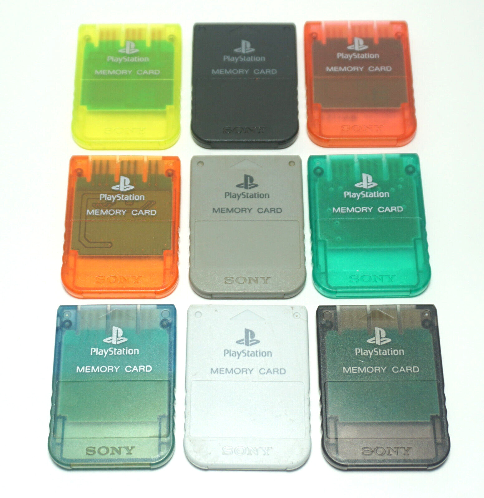 Sony Playstation 1 PS1 Official OEM 15 Block Memory Card Import SCPH-1020