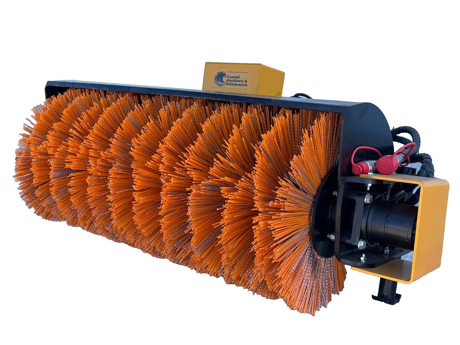 Mini Power Angle Broom Hydraulic Poly Wire Sweeper Mini Skid Steer Attachment