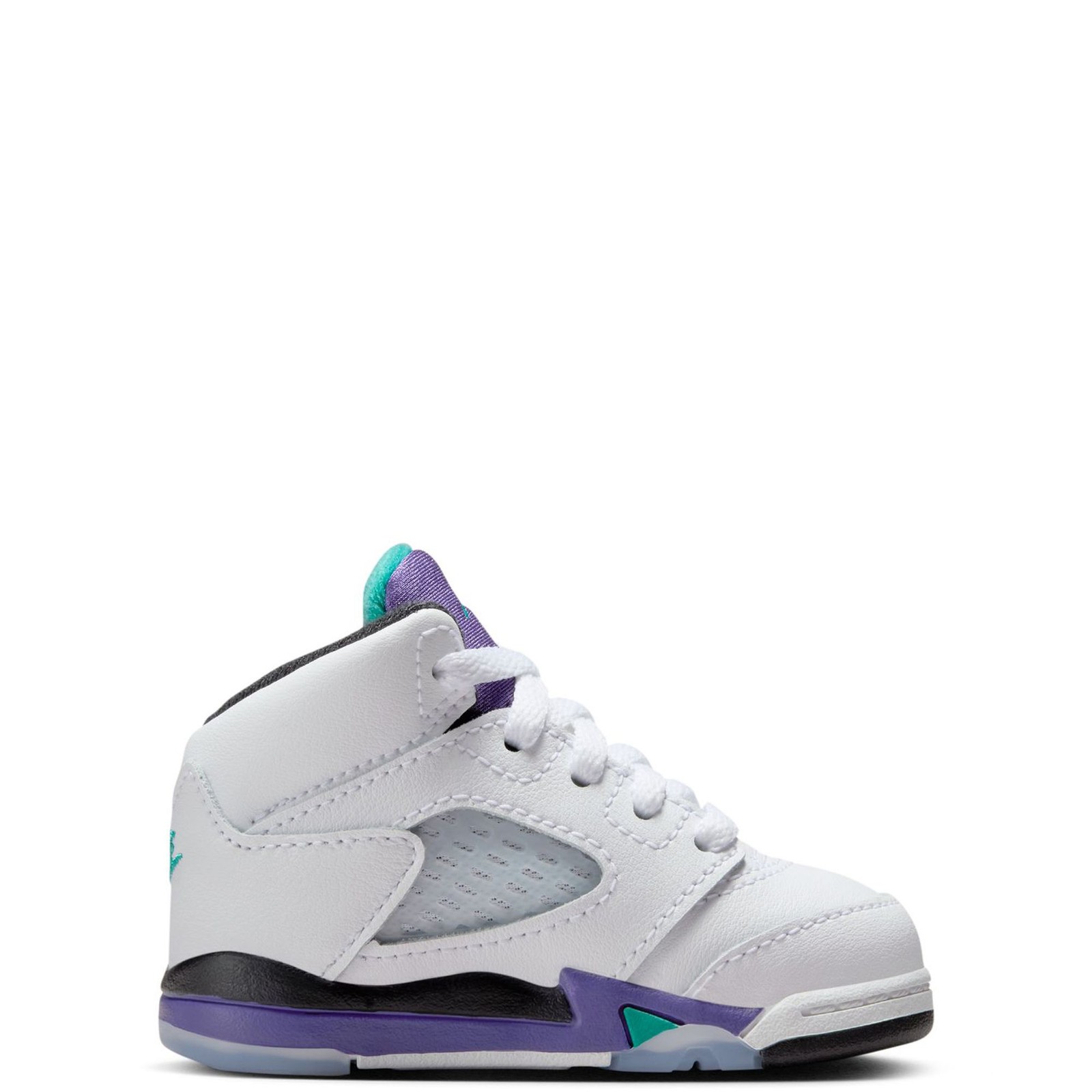 Toddler's Jordan 5 Retro OG White/New Emerald-Grape Ice (HQ7981 100)