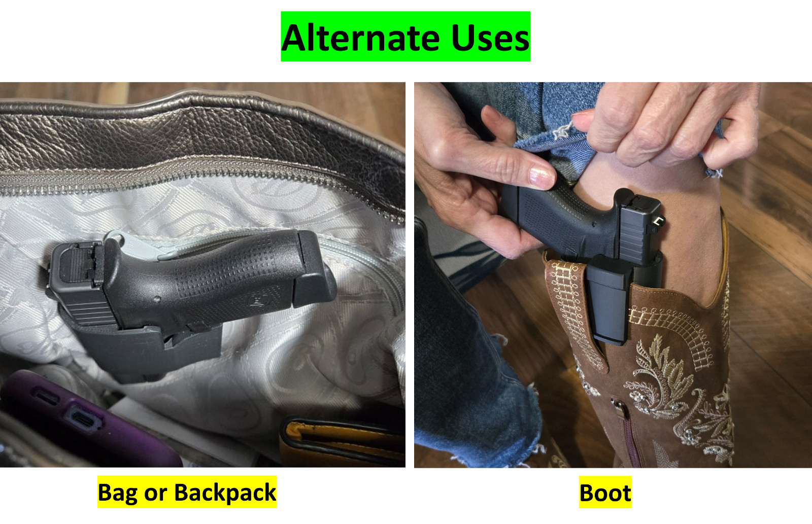 Ruger 380 LCP, LCP II LCP II 22LR LCP MAX Holster IWB In Waistband conceal carry