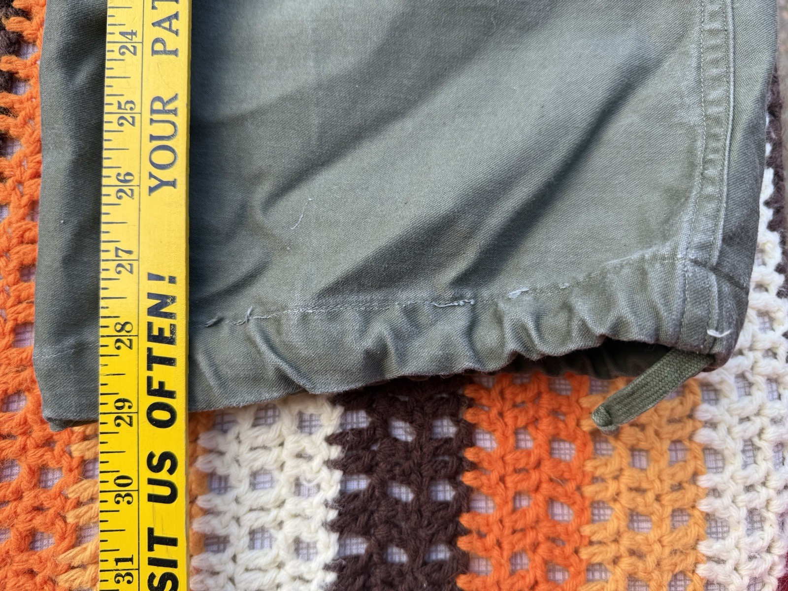 US Military M-1951 Field Trousers Korean War Era Regular Medium Green - 3 pairs