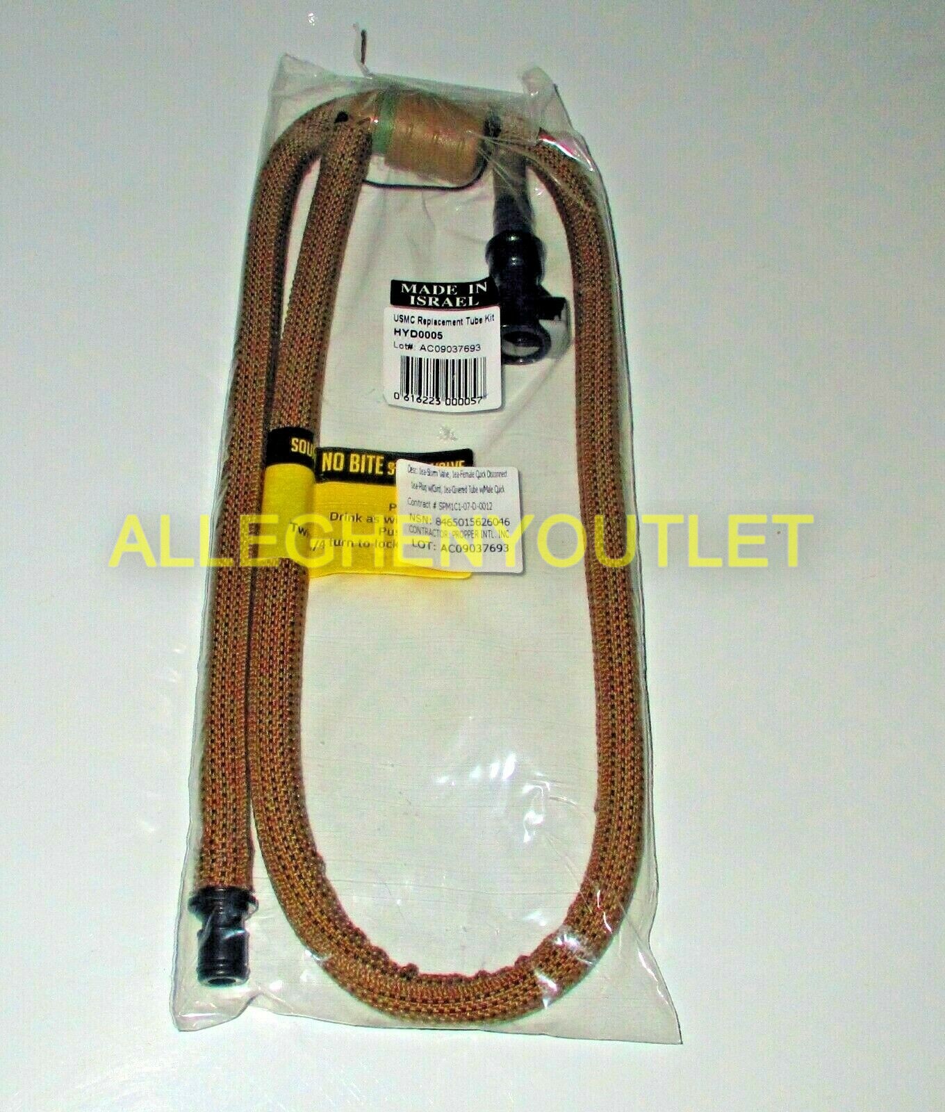 2 NEW USGI USMC Source Hydration Replacement Hose Tube w/No Bite Storm Valve NIB